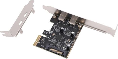 بطاقة PCIe إلى USB 3.2 Gen 1، 2 منافذ USB من النوع C بطاقة توسيع PCIe بعرض النطاق الترددي 5 جيجابت في الثانية، مع محول 3. Gen 1، للكمبيوتر المكتبي OS X in Kuwait