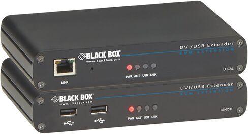 Black Box KVM Extender DVI-D USB 2.0 CATX Single Access in Saudi Arabia