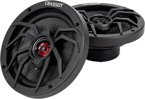 6.5 Inch Car Door Coaxial Speaker, 4 Ohm, 500 Watt Max Power, 50 Watt RMS, Full-Fit Front Audio Speakers with Rich Bass,1 Pair in Saudi Arabia