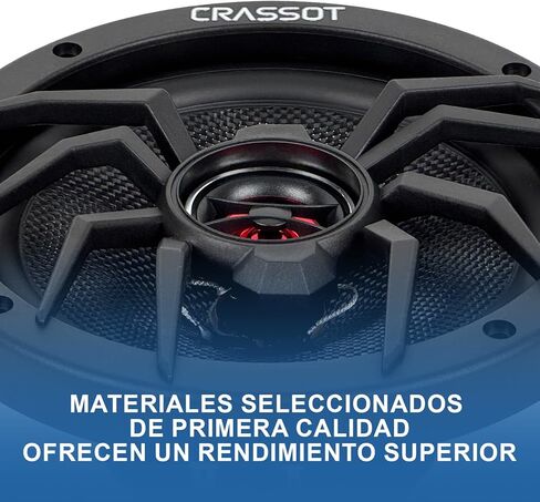 6.5 Inch Car Door Coaxial Speaker, 4 Ohm, 500 Watt Max Power, 50 Watt RMS, Full-Fit Front Audio Speakers with Rich Bass,1 Pair in Saudi Arabia