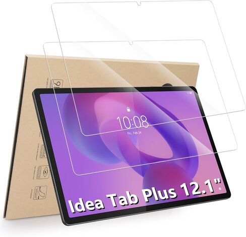 واقيات شاشة مكونة من قطعتين متوافقة مع Lenovo Idea Tab Plus 12.1 بوصة / Tab K12 (2025)، زجاج مقسى [وضوح HD] [9 صلابة] [سهلة التركيب] بديل لـ TB361FU / TB361ZU in Kuwait