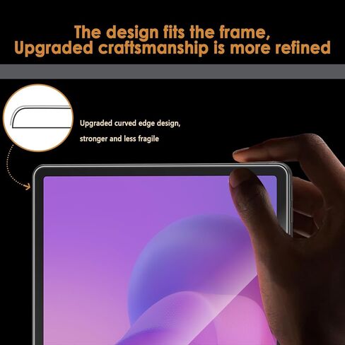 واقيات شاشة مكونة من قطعتين متوافقة مع Lenovo Idea Tab Plus 12.1 بوصة / Tab K12 (2025)، زجاج مقسى [وضوح HD] [9 صلابة] [سهلة التركيب] بديل لـ TB361FU / TB361ZU in Kuwait