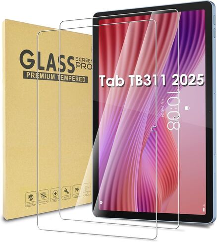 WD&CD 2 Pack Screen Protector Compatible with Lenovo Tab TB311 2025 10.1'', Tempered Glass Film Replacement for Lenovo Tab 10.1 Inch【Anti Scratch 】【Anti Bubble】【High Definition】 in Saudi Arabia