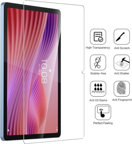 WD&CD 2 Pack Screen Protector Compatible with Lenovo Tab TB311 2025 10.1'', Tempered Glass Film Replacement for Lenovo Tab 10.1 Inch【Anti Scratch 】【Anti Bubble】【High Definition】 in Saudi Arabia