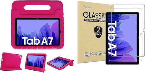 ProCase Kids Case for Samsung Galaxy 2020 Tab A7 10.4" (Model SM-T500/ T505/ T507) Bundle with [2 Pack] ProCase Galaxy Tab A7 10.4 2020 Screen Protector T500 T505 T507 in Saudi Arabia