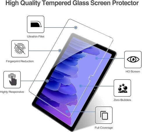 ProCase Kids Case for Samsung Galaxy 2020 Tab A7 10.4" (Model SM-T500/ T505/ T507) Bundle with [2 Pack] ProCase Galaxy Tab A7 10.4 2020 Screen Protector T500 T505 T507 in Saudi Arabia
