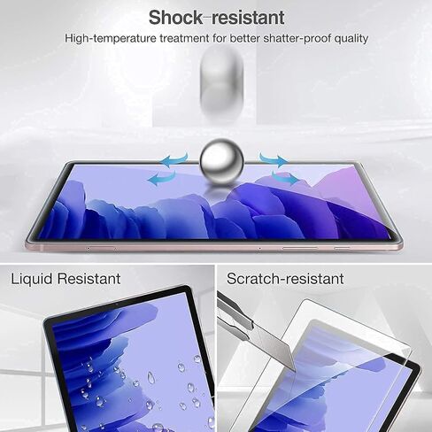 ProCase Kids Case for Samsung Galaxy 2020 Tab A7 10.4" (Model SM-T500/ T505/ T507) Bundle with [2 Pack] ProCase Galaxy Tab A7 10.4 2020 Screen Protector T500 T505 T507 in Saudi Arabia