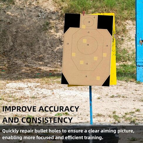 6000 Pieces / 6 Rolls 0.87 Inch Target Pasters, Square Self-Adhesive Target Sticker for Shooting Practice, Shooting Cardboard Paper Markers Label for Pistol Shooting Range Targets in Saudi Arabia
