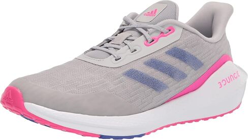 adidas Unisex-Child EQ21 Running Shoe, Grey/Grey/Acid Red, 11 in Saudi Arabia