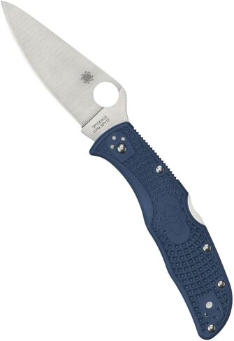 Spyderco Endela Folding Pocket Knife with 3.4" CPM SPY27 Steel Blade and FRN Handle - EDC Knife for Men and Women, Perfect for Hunting, Tactical, Camping, Survival, Hiking - PlainEdge - C243PCBL in Saudi Arabia