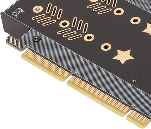 بطاقة محول Zunate M.2 NVMe PCIe - دعم SSD مزدوج M.2 لمحركات الأقراص 2230/2242/2260/2280، توافق عالمي لتطبيقات النظام المتعددة in Kuwait