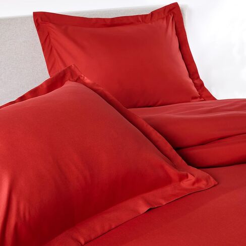 PeachSkinSheets 1500tc مستوى النعومة مجموعة غطاء لحاف تبريد ناعم | الملكة/الحجم الكامل - أحمر قرمزي غامق in Kuwait