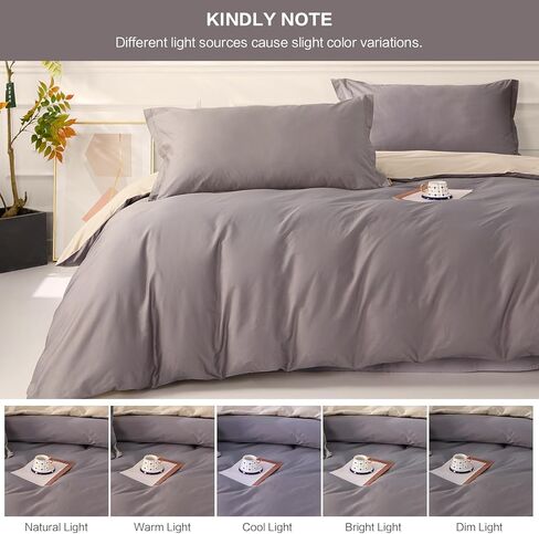 SAPHREAS Purple Duvet Cover Queen Size 3 Pieces Extra Soft Cotton Bedding Set for Kids & Adults, Includes 1 Lavender Duvet Cover 90"x90" with Zipper Closure & 2 Pillow Shams, Comforter Not Included in Kuwait