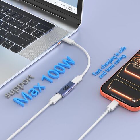 USB C Female to Type C Female Adapter,USB C Coupler TypeC Extension Adopter iPhone Charging Extender Adapter for Apple iPhone 17 16 15 Pro Max Thunderbolt 4/3 Data Transfer 8K@60Hz Video in Kuwait