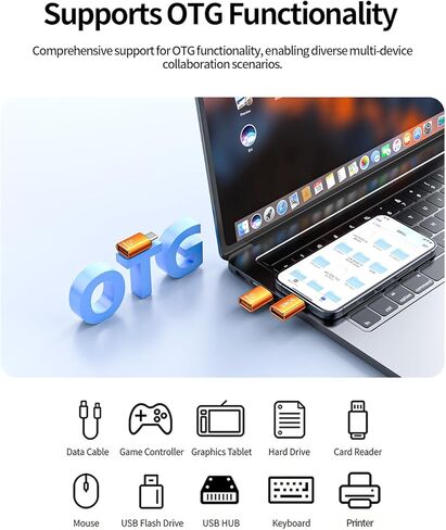 BOMIE USB C إلى USB محول 4 حزمة، 6A 120W شحن سريع 10 جيجابت في الثانية لنقل البيانات، USB C ذكر إلى USB 3.2 أنثى OTG محول للهاتف 15/16/17، وسادة، Ma-cBook Pro/Air، الهاتف الذكي، الكمبيوتر المحمول، الكمبيوتر اللوحي أسود in Kuwait