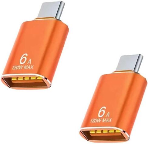 BOMIE USB C إلى USB محول 4 حزمة، 6A 120W شحن سريع 10 جيجابت في الثانية لنقل البيانات، USB C ذكر إلى USB 3.2 أنثى OTG محول للهاتف 15/16/17، وسادة، Ma-cBook Pro/Air، الهاتف الذكي، الكمبيوتر المحمول، الكمبيوتر اللوحي أسود in Kuwait