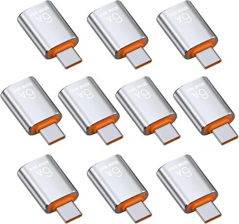 BOMIE USB C إلى USB محول 4 حزمة، 6A 120W شحن سريع 10 جيجابت في الثانية لنقل البيانات، USB C ذكر إلى USB 3.2 أنثى OTG محول للهاتف 15/16/17، وسادة، Ma-cBook Pro/Air، الهاتف الذكي، الكمبيوتر المحمول، الكمبيوتر اللوحي أسود in Kuwait