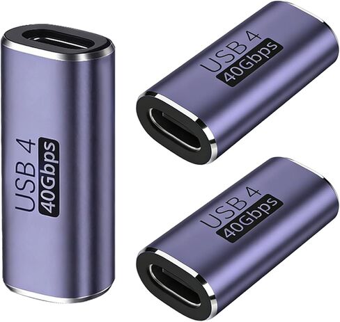 Nelumbo USB C Female to Female Adapter,100W Power Delivery, 40Gbps USB c to c Female with 8K 60Hz Video Display Compatible for iPad,MacBook,Thunderbolt 4/3 (3pcs) in Saudi Arabia