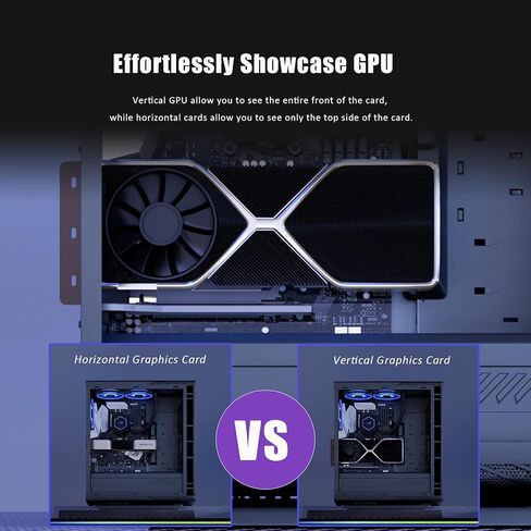 GLOTRENDS PCIe 5.0 3-Slot GPU عمودي جبل قوس، RTX5090(Ti) RX9070(XT) GPU جاهز، لوحة قوس PCIe/PCI مفتوحة بالكامل 7 فتحات للتثبيت in Kuwait