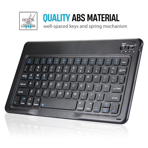 ProCase Tablet Case with Keyboard Compatible with 2025 Lenovo Idea Tab Plus 12.1 Inch/Tab K12, Folio Cover with Magnetically Detachable Wireless Keyboard Multi-Angle Stand and Pencil Holder -Black in Saudi Arabia
