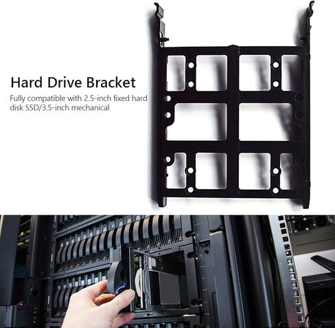Plastic 2.5 inch / 3.5 inch SSD HDD Metal Mounting Adapter Bracket PC Hard Drive Enclosure Tray Holder Desktop in Saudi Arabia