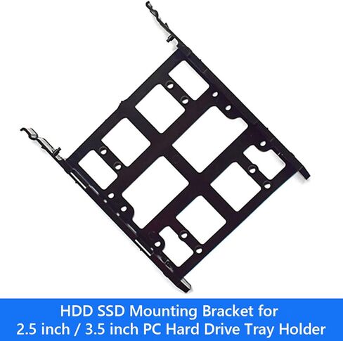 Plastic 2.5 inch / 3.5 inch SSD HDD Metal Mounting Adapter Bracket PC Hard Drive Enclosure Tray Holder Desktop in Saudi Arabia