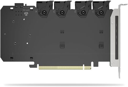 ICY Dock 4-Bay M.2 NVMe SSD to PCIe 5.0 x16 Removable Frame Enclosure/Adapter Card for PCIe Expansion Slot (PCIe Bifurcation Required) - ExpressSlot Slide MB204MP-B in Saudi Arabia