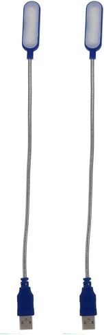 BESPORTBLE 2pcs Portable USB Laptop Lamp, White Light Mini Computer Reading Night Lamp for Office and Travel, Blue Color USB Reading Light for Notebook Keyboard in Kuwait