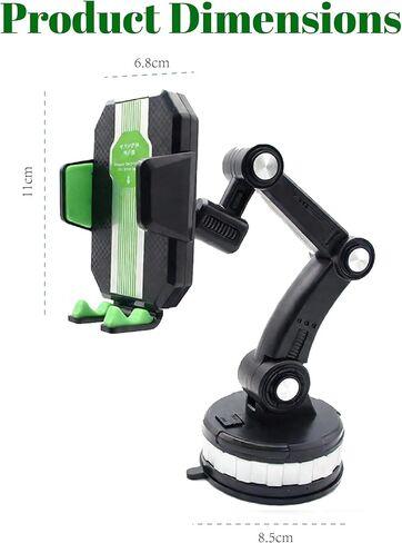 Dash Mount Phone Holder for Mercedes Benz G 350 G 400 G 500 G 63 AMG G 65 AMG, One-Hand Release,Car Charger Dash Windshield,360°Rotation Vacuum Suction Cup Phone Mount,B-Green in Saudi Arabia