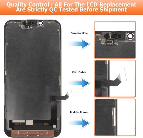 INCELL لشاشة iPhone 14 البديلة لشاشة iPhone 14 LCD A2882، A2649، A2881، A2884، A2883 قطعة إصلاح مجموعة شاشة LCD تعمل باللمس مع فيلم واقي + أدوات in Kuwait