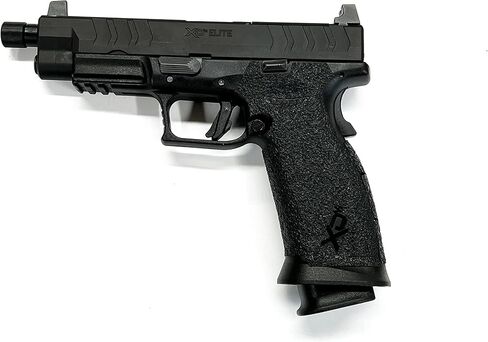 شريط قبضة مسدس Handleitgrips متوافق مع Springfield XDM Elite بالحجم الكامل 9 مم - شريط قبضة مسدس مطاطي أسود، سهل التركيب، أجزاء وإكسسوارات البندقية، مملوكة للمحاربين القدامى، صنع في الولايات المتحدة الأمريكية in Kuwait