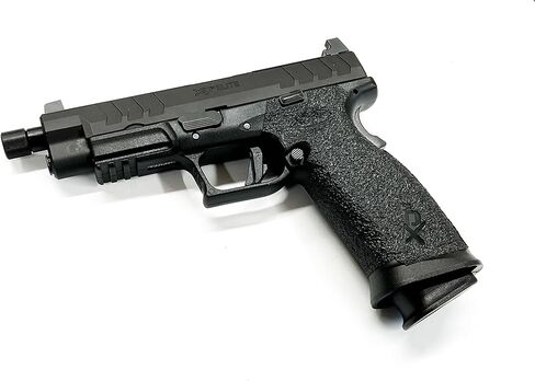 شريط قبضة مسدس Handleitgrips متوافق مع Springfield XDM Elite بالحجم الكامل 9 مم - شريط قبضة مسدس مطاطي أسود، سهل التركيب، أجزاء وإكسسوارات البندقية، مملوكة للمحاربين القدامى، صنع في الولايات المتحدة الأمريكية in Kuwait