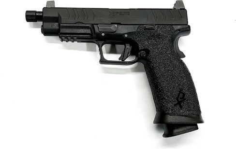 شريط قبضة مسدس Handleitgrips متوافق مع Springfield XDM Elite بالحجم الكامل 9 مم - شريط قبضة مسدس مطاطي أسود، سهل التركيب، أجزاء وإكسسوارات البندقية، مملوكة للمحاربين القدامى، صنع في الولايات المتحدة الأمريكية in Kuwait