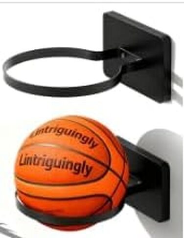 حامل كرة السلة يثبت على الحائط - حامل الكرة على الحائط، رف عرض تخزين الكرة لكرات السلة التوقيعية، حامل كرة القدم/الكرة الطائرة، منظم الملحقات الرياضية in Kuwait