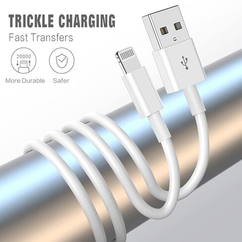 iPhone Charger, 5Pack(3/3/6/6/10FT) [Apple MFi Certified] Apple Charging Cables Lightning Cable Fast iPhone Charging Cord for iPhone 14/13/12/11/11Pro/11Max/ X/XS/XR/XS in Saudi Arabia
