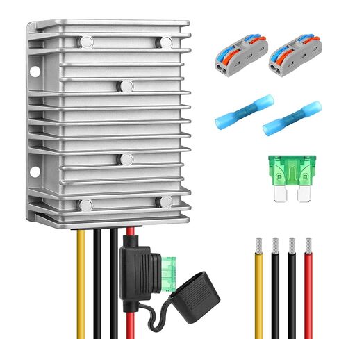 36V 48V to 12V Converter 30A 360W Waterproof DC-DC Step Down Voltage Regulator Reducer with Fuse, Buck Power Supply Transformer for Golf Cart, Forklift, Car in Saudi Arabia