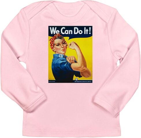 CafePress Rosie The Riveter We Ca Long Sleeve Infant T Shirt Cute Long Sleeve Infant Baby T-Shirt in Saudi Arabia