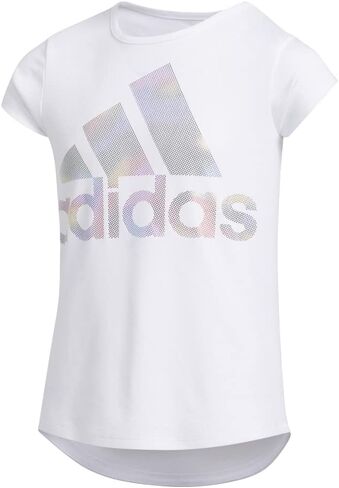 adidas girls Short Sleeve Scoop Neck Tee T-shirt T Shirt, Vivid Red, 8-15 Years US in Saudi Arabia