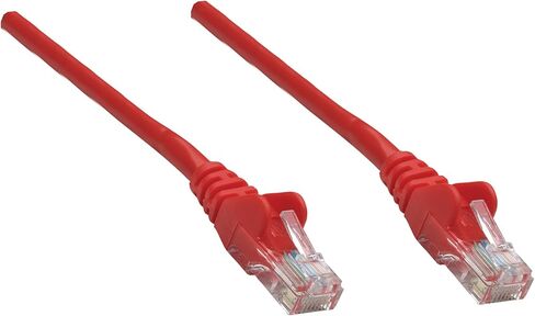 MANHATTAN 1.5-Feet Network Cable, Cat5e, UTP RJ-45 Male/RJ-45 Male, Red (345101) in Saudi Arabia