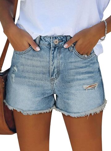 MODARANI Denim Shorts for Women Distressed Jean Shorts Ripped Summer Hot Short in Saudi Arabia
