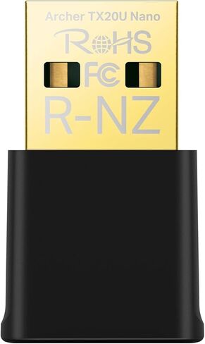 محول TP-Link Nano USB WiFi 6 للكمبيوتر الشخصي (Archer TX20U Nano) - AX1800 2.4G/5G محول شبكة إرسال واستقبال لاسلكي ثنائي النطاق لأجهزة الكمبيوتر المكتبية، (متجدد) in Saudi Arabia