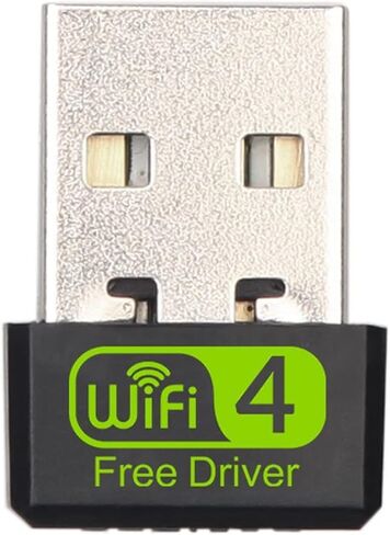 محول USB WiFi، 2.4 جيجا هرتز / 150 ميجابت في الثانية، التوصيل والتشغيل، هوائي مدمج عالي الكسب، محول USB لأجهزة الكمبيوتر المكتبية/الكمبيوتر المحمول، متوافق مع Windows 11/10/8/7/XP in Kuwait