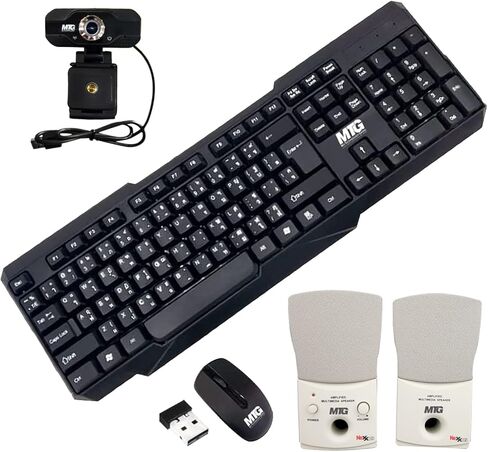 TechMagnet All in one Desktop Computer,Cheetah 6,Intel Core i5 6th Gen,8GB DDR3,120GB SSD,New Dual 22 inch LED,Wireless Keyboard Mouse,Speaker and Webcam,USB Wi-Fi,Windows 11(Renewed) in Saudi Arabia