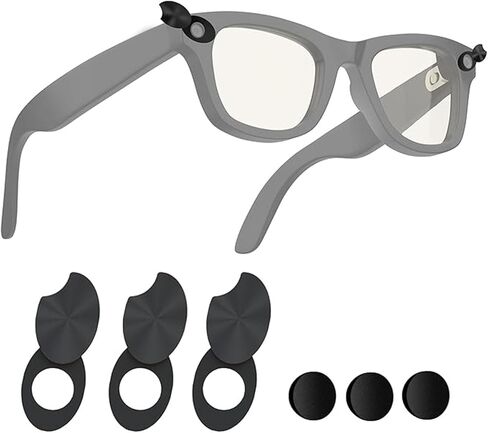 Dioche Smart Glasses LED Light Blocking Stickers Reusable Adhesive Eyeglass Camera Cover Privacy Sunshade for in Saudi Arabia