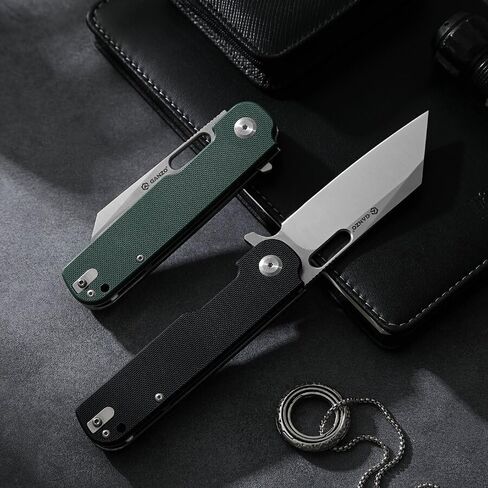 سكين جيب G770-GR EDC قابل للطي بشفرة حادة D2 من الفولاذ المقاوم للصدأ مقبض G10 مع مشبك خارجي قابل للطي وليس سكين أوتوماتيكي للصيد والصيد والمشي لمسافات طويلة أفضل هدية للرجال (أخضر) in Kuwait