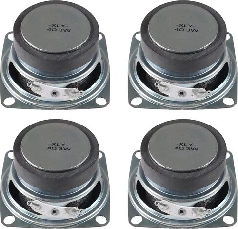 4Pcs 3W 2" Loudspeaker 78MM 2" 4 Ohm Bass Speaker Audio Sound Home Theater Loudspeaker Full Frequency Range Speaker Stereo Woofer for LCD TV Computer DIY Boom Box in Saudi Arabia