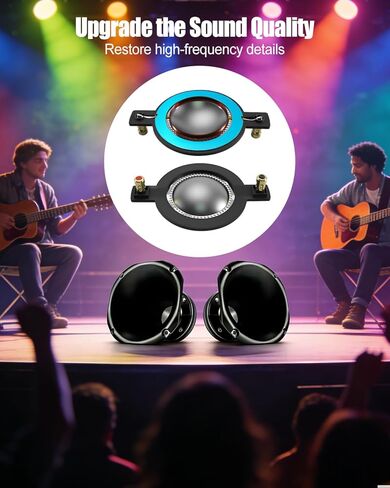 Diaphragm Fit for Timpano Tempesta TPT-DH2000 TPT-RPDH2000 Horn Driver, Voice Coil Tweeter Diaphragm 4Pcs in Saudi Arabia