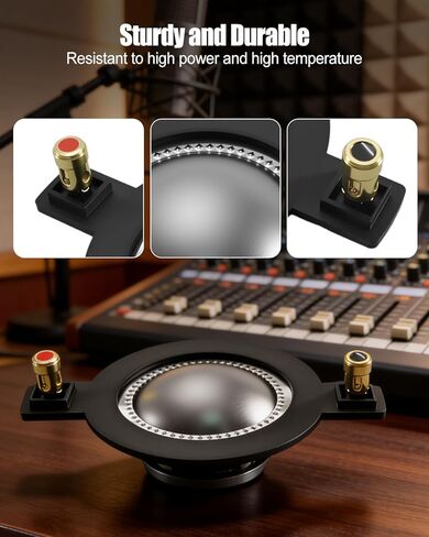 Diaphragm Fit for Timpano Tempesta TPT-DH2000 TPT-RPDH2000 Horn Driver, Voice Coil Tweeter Diaphragm 4Pcs in Saudi Arabia