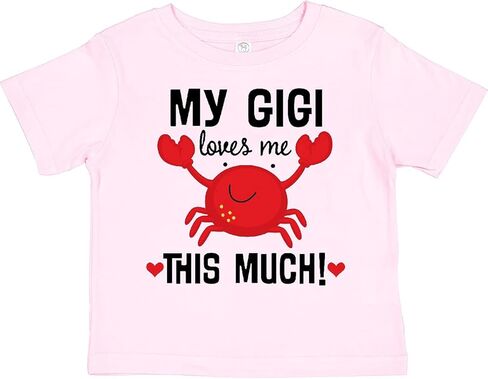 inktastic My Gigi Loves Me Grandkids Toddler T-Shirt in Saudi Arabia