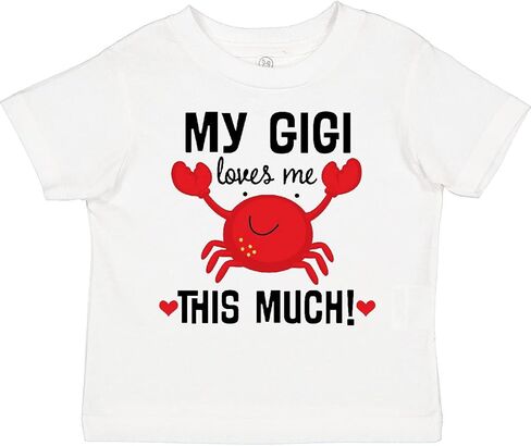 تي شيرت Inktastic My Gigi Loves Me Grandkids للأطفال الصغار in Kuwait